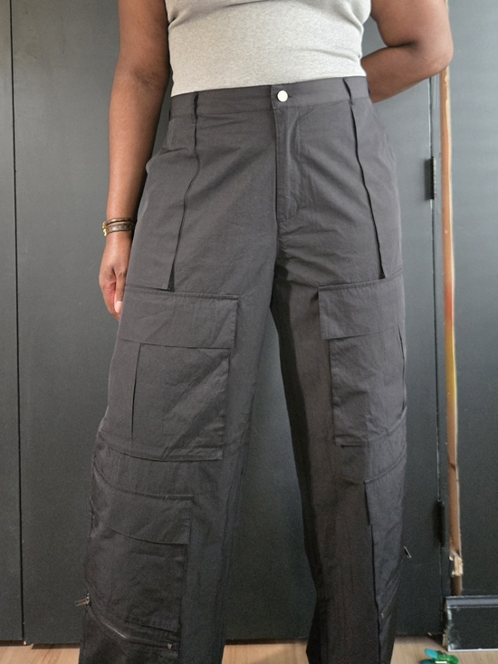 Khy Pants - khy | cargo pants | wide leg | black | size: us xl